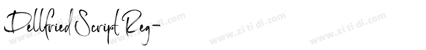 Dellfried Script Reg字体转换